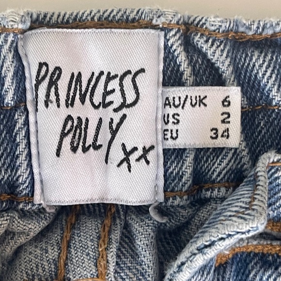 PRINCESS POLLY jeans, Size 2, leg pockets - Picture 11 of 12